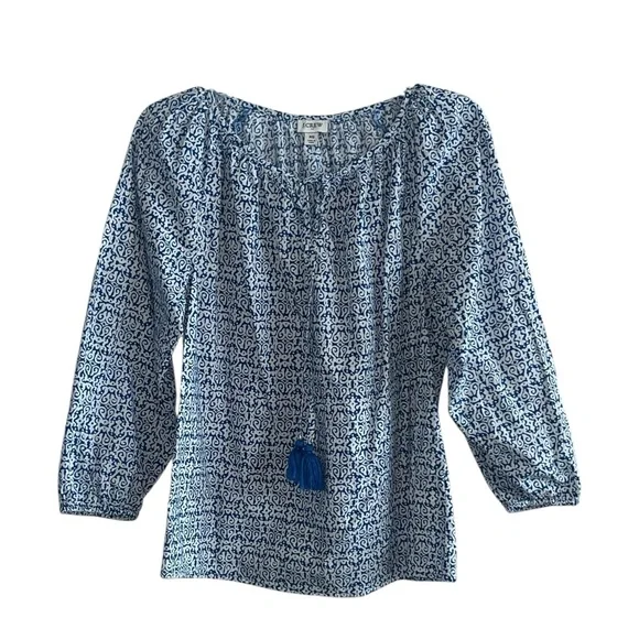 J.Crew Raglan cotton popover top Size XS - Picture 4 of 10